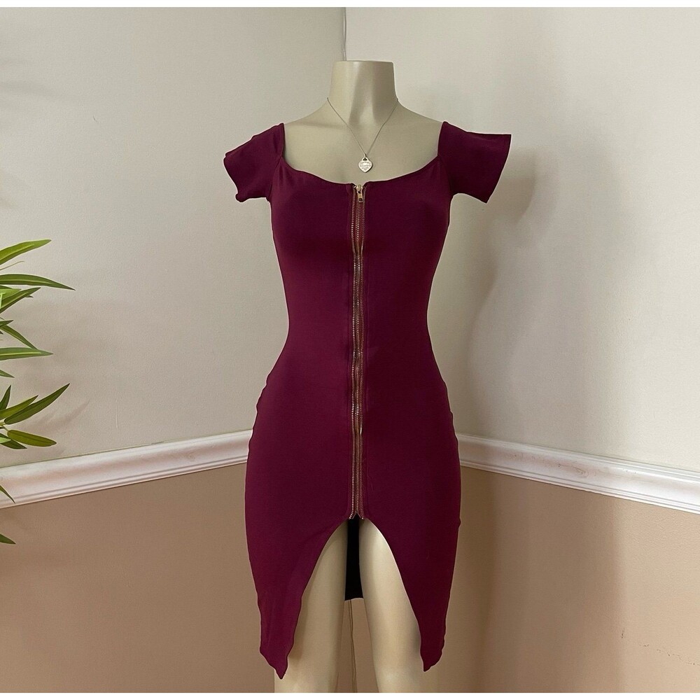 Fashion Nova Women's Breaking Borders Zipper Dress